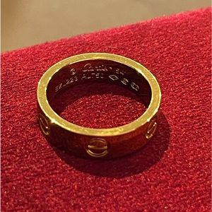 Cartier Love Ring in 18K Yellow Gold US size 7